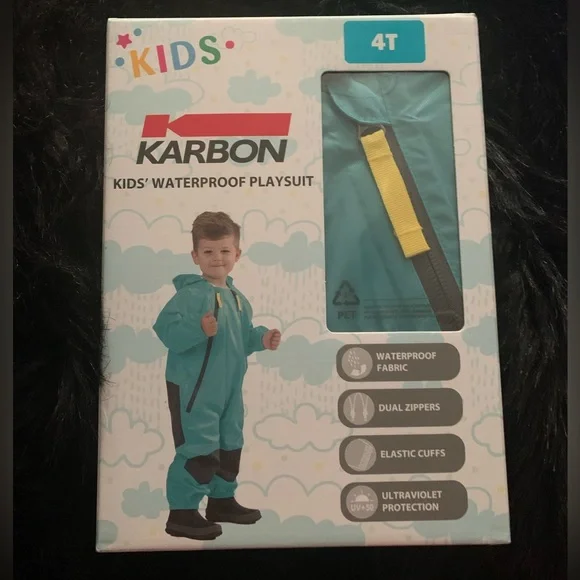 KARBON KID’S WATERPROOF PLAYSUIT - Picture 3 of 5